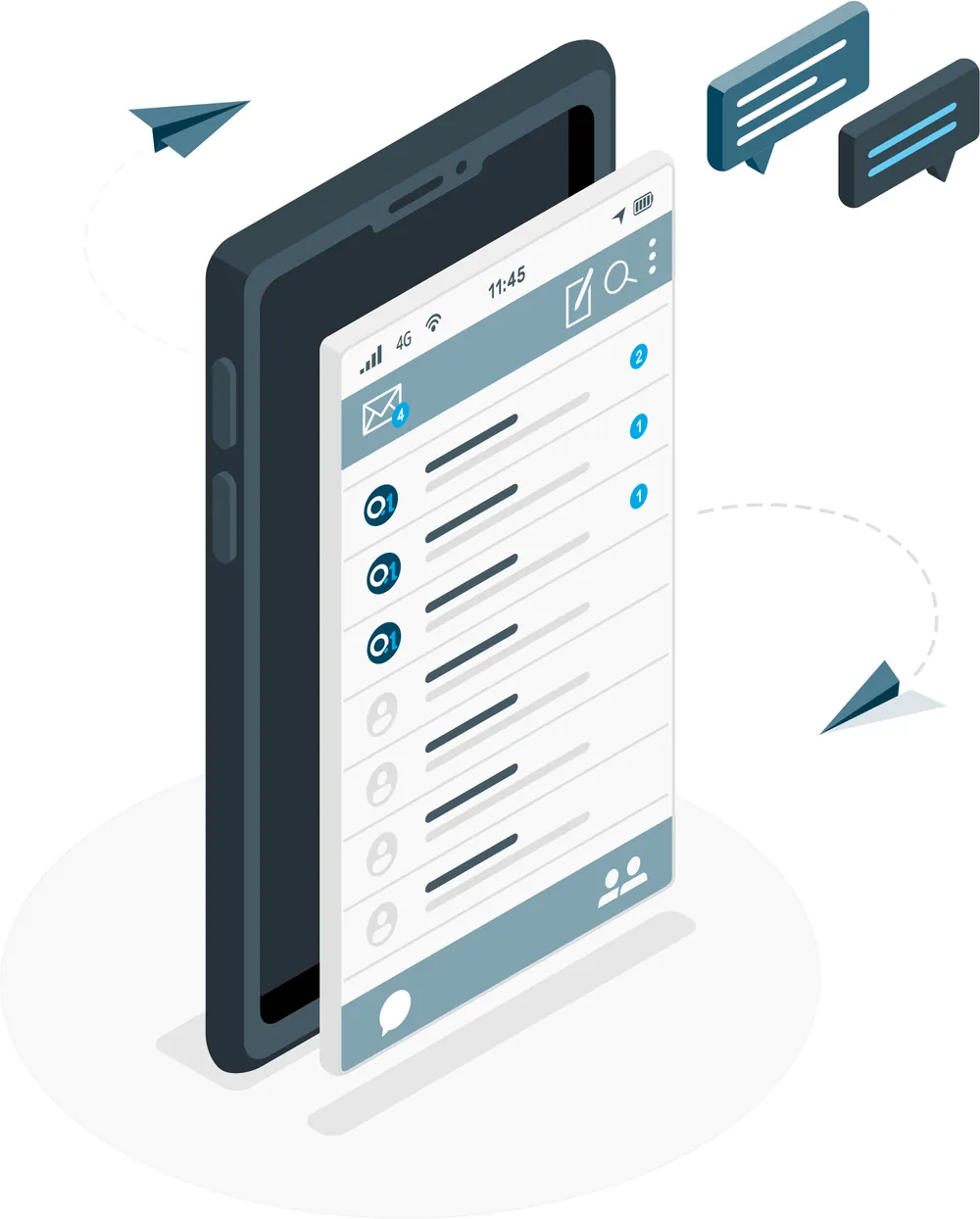 Notificações diárias do QualityManager® para comunicação eficiente