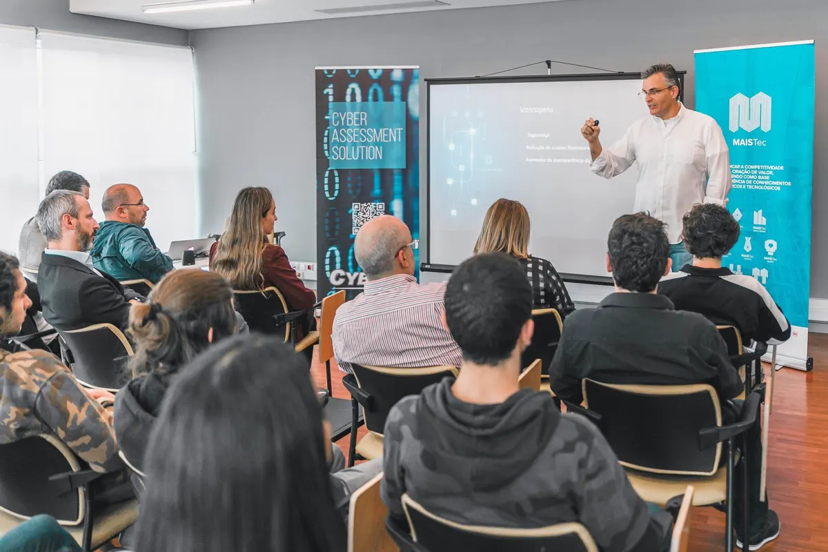 Audience at the talk on crypto-assets