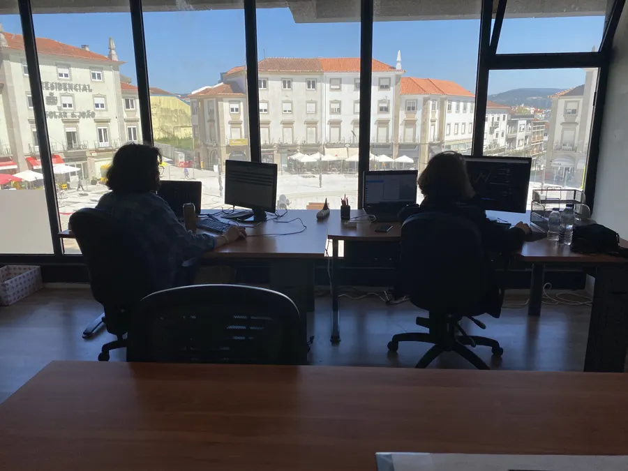 Team at Cyber1's current office in São João da Madeira